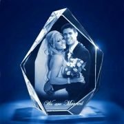 3D Crystal trophy