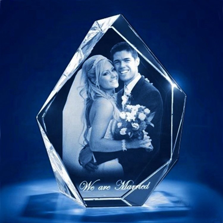 3D Crystal trophy