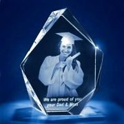 3D Crystal trophy