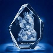 3D Crystal trophy