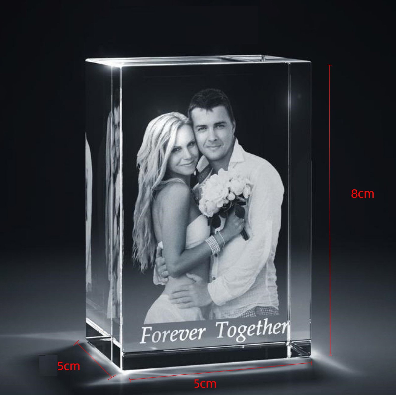 3d crystal photo