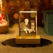 3d crystal photo