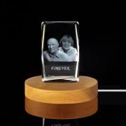 3d crystal photo