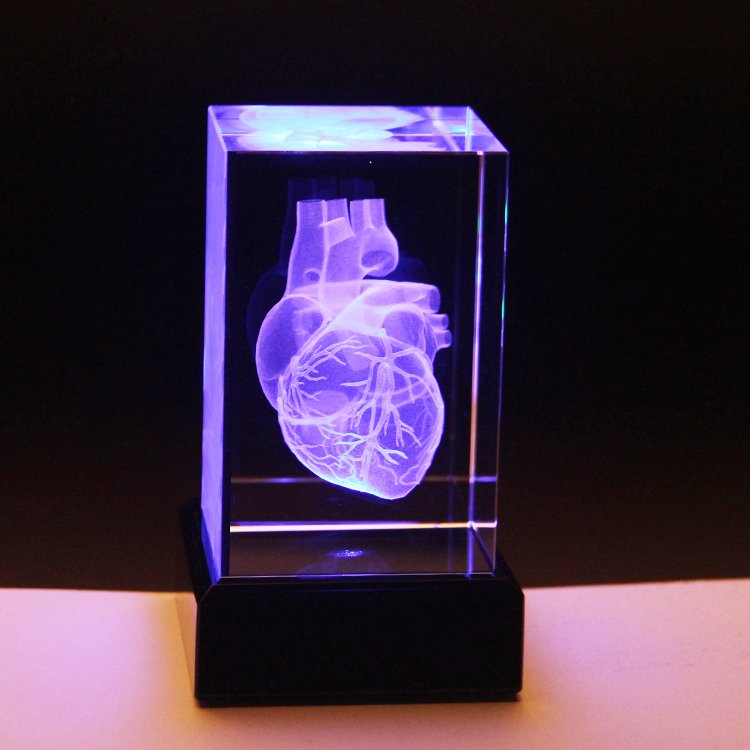 3d crystal photo cube