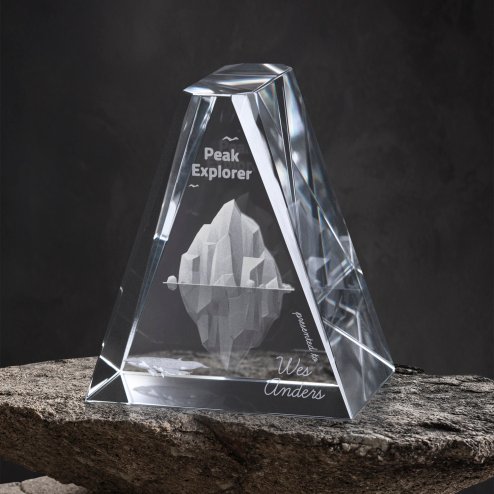 3d laser etched crystal