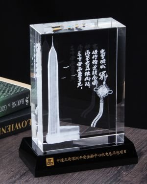 3d laser etched crystal