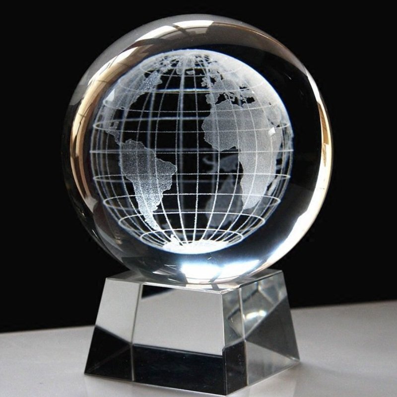 3d laser etched crystal