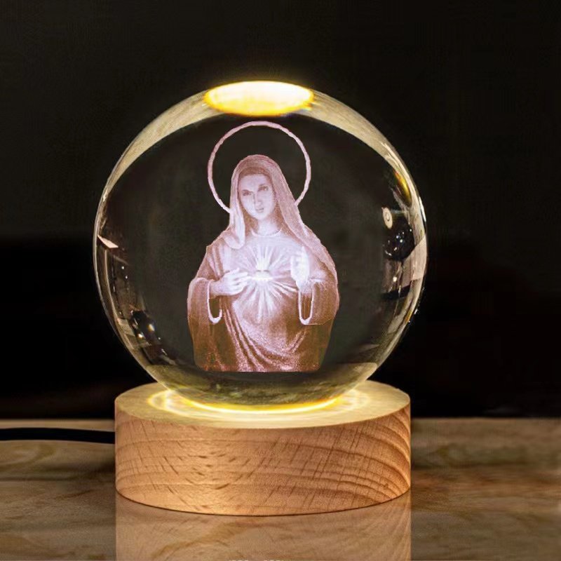 3d photo in a crystal​