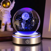 3d solar system crystal ball​