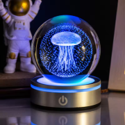 3d solar system crystal ball​