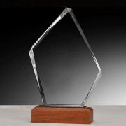 Crystal blank trophy