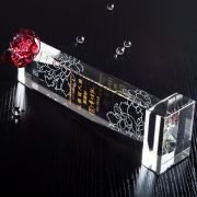 Crystal flower trophy