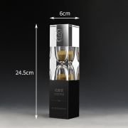 Crystal hourglass trophy