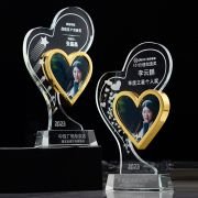 Crystal photo trophy