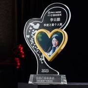 Crystal photo trophy
