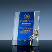 Crystal plaque