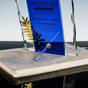 Crystal plaque