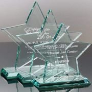 glass trophy award