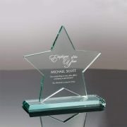 glass trophy award