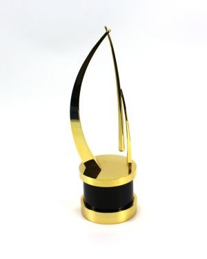 Simple metal trophy
