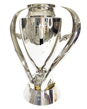 Champions league football trophy