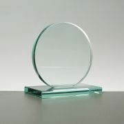 Round blank glass trophy