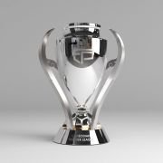 Champions league football trophy