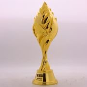 Championship metal trophy