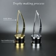 Simple metal trophy