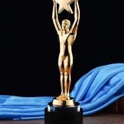 Little gold Man metal trophy
