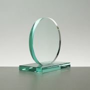 Round blank glass trophy