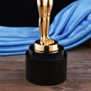 Little gold Man metal trophy