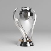 Champions league football trophy