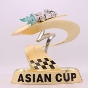 Racing gold trophy