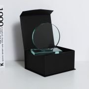 Round blank glass trophy