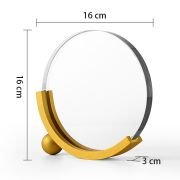 Round crystal trophy