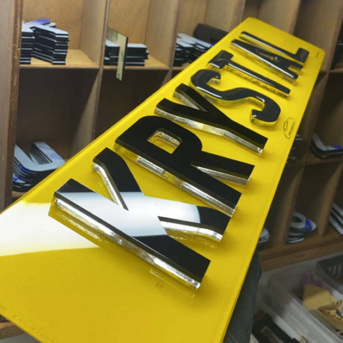 acrylic license plate​