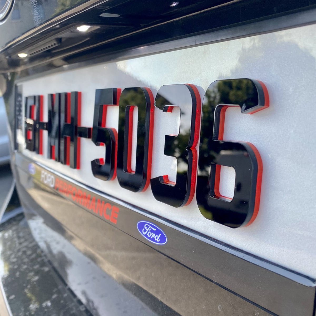 acrylic license plate​