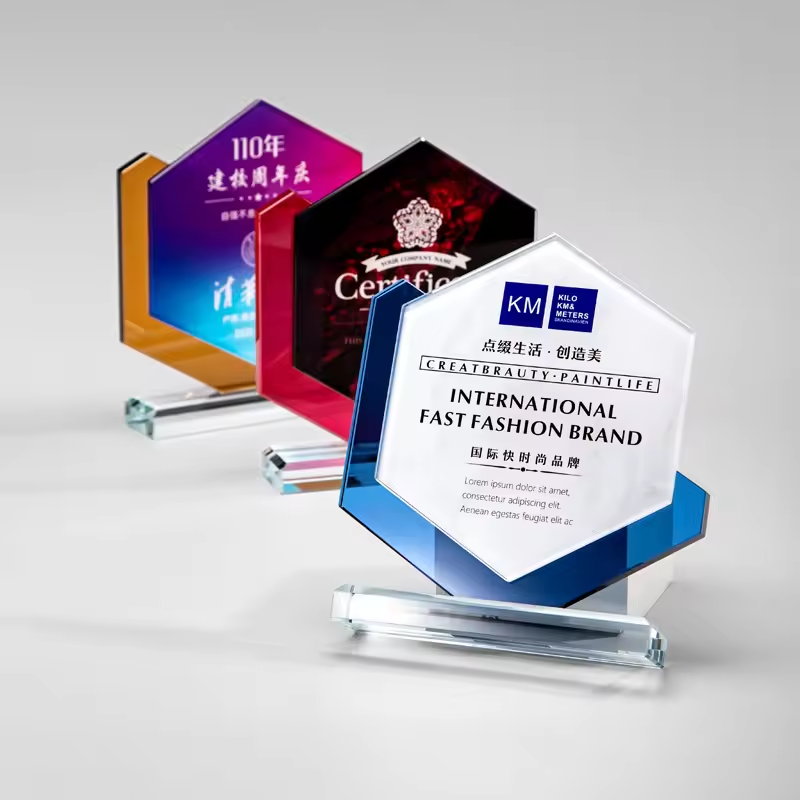 award crystal trophy