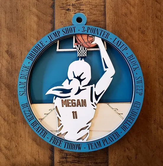 basketball medallions