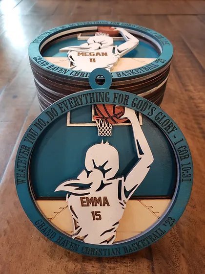basketball medallions