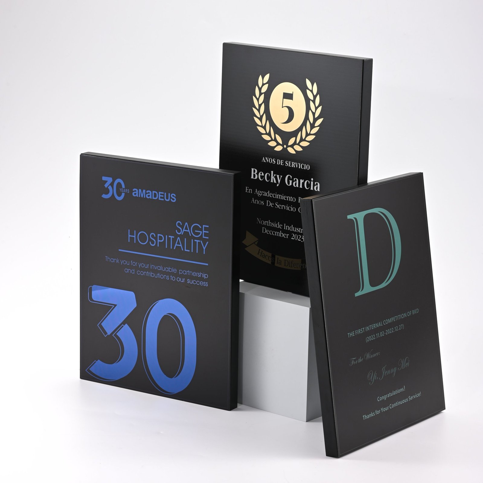 metal engraved plaque​