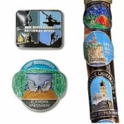 walking staff medallions