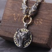 wolf medallion