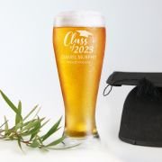 Engraved Sporting Trophy Award 425ml Beer Glass