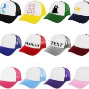 ZH 12 Pcs Sublimation Trucker Hats Blank Mesh Baseball Cap Polyester Bulk Mesh Trucker Hat for Men and Women