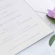 Engraved 5×7 Mirror Acrylic Wedding Invitations