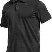 CQR Men’s Polo Shirts. Tactical Short Sleeve Golf Performance Shirts. Lightweight Dry Fit UPF 50+ Pique