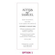 DL Engraved Acrylic Wedding Invitations