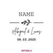 Engraved Wedding Photo Frames Favour